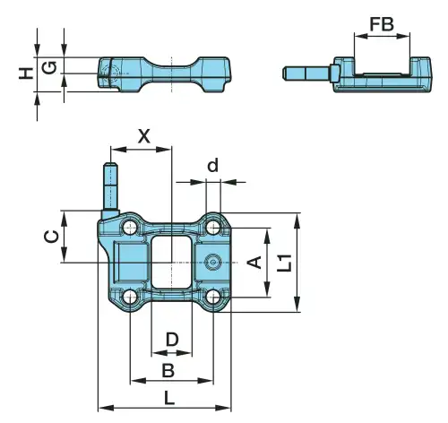 кронштейн крепления амортизатора !левый F120BPW 05.032.21.71.0