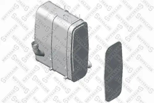 резонатор(бочка) глушителя !прямоугольный крепл. на раме MB 1935-4635 82-03052-SX STELLOX