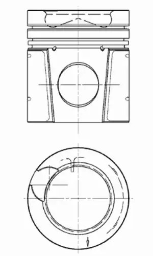 поршень !99984960-88640110 d130 R6 DAF 85/95 XE 315C1/XE 280C1 Euro 3 99 984 600 KS