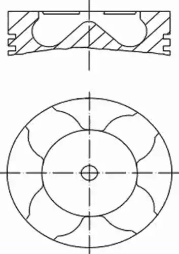 поршень !d123.03 RVI PREMIUM дв.DCI Euro3/MIDR 623.56 Euro3, ЯМЗ-650 209 62 00 MAHLE