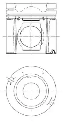 поршневая группа !цельн.поршень не исп.в двигателях 420 л.с и вышеSCANIA DSC12/DSC16 99 374 960 KS