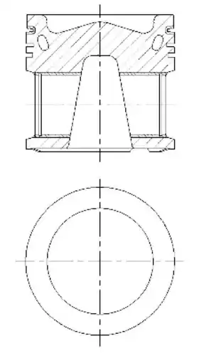 поршень !R6 d130 MB ACTROS OM501/OM502 LA Euro 4/5 2003--> 8742090000 NURAL