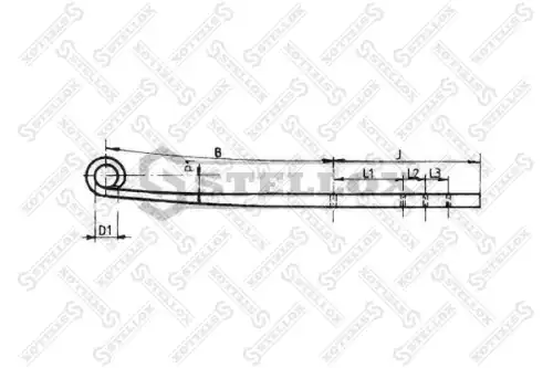 Рессора подвески STELLOX 84-55605-SX
