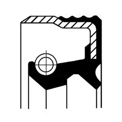 сальник к/в перед. !17x28x7Mitsubishi Colt/Lancer/Galant/Eclipse 1.6-1.8D 84> 82019584 CORTECO