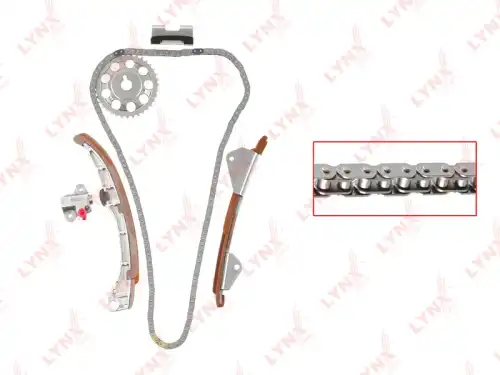 к-кт цепи ГРМ! Toyota Avensis 2.0i/2.4i 16V 01-11 TK-0102 LYNXAUTO