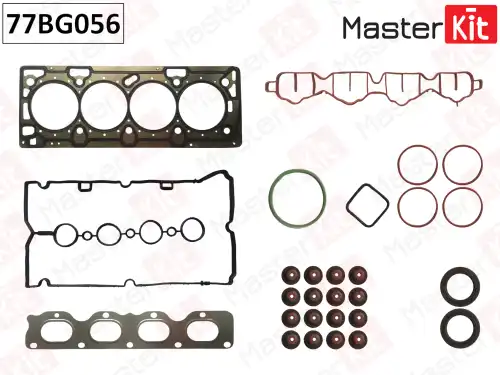 Комплект прокладок двигателя MASTERKIT 77BG056