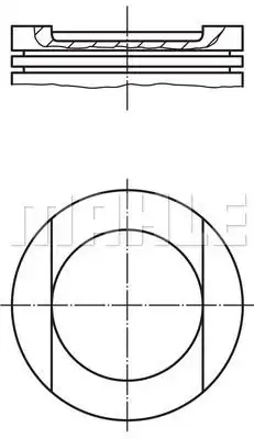 Поршнекомплект 028 PI 00144 002 MAHLE