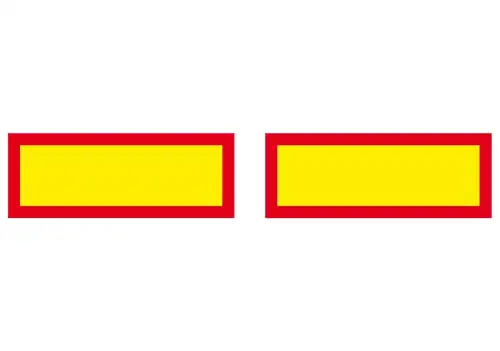 табличка ТС большой длины! 2шт. самоклеящаяся 197x566 D14708 VIGNAL