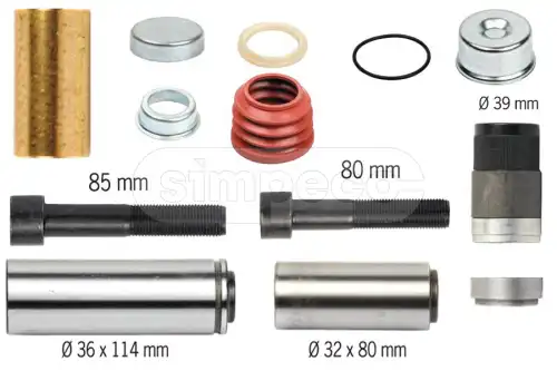р/к дискового тормоза! 13(мр) р/к направляющих суппорта KNORR SB6/SB7 SP0501.0100 SIMPECO