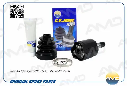 ШРУС внутренний левый! к-кт Nissan Qashqai I J10E 1.6 07-13 AMD.SH224 AMD