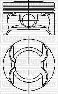 поршень в сборе! поршень+кольца d79 STD Opel Astra/Insignia/Zafira/Mokka 1.6 04> 31-04231-000 YENMAK