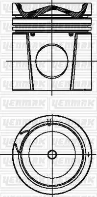 поршень! d130 R6 DAF 85/95 XE 315C1/XE 280C1 Euro 3 31-03034-000 YENMAK
