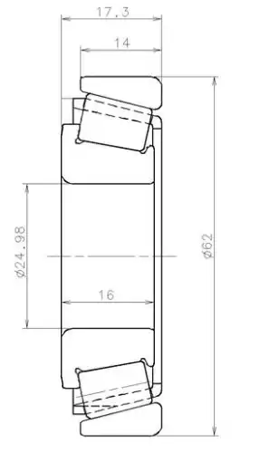 однорядный конический подш.!RENAULT Grand Scenic/ Master/ Megane/ Scenic EC42226S02H206 SNR
