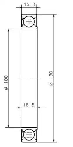 подшипник КПП! 100x130x16.5 Renault AB12458S06 SNR