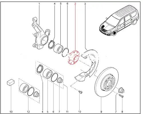 Ступица LADA 402026920R