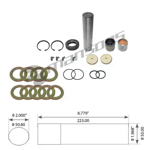 р/к шкворня !(мр) с подш 50x51x223.5 на сторону MAN L87-98/M38-43/T01-10/18/20/31-81 400.615.00 MANSONS