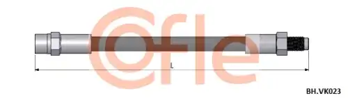 шланг тормозной передний! L=160 Audi 80/90, VW Golf/Passat 80>