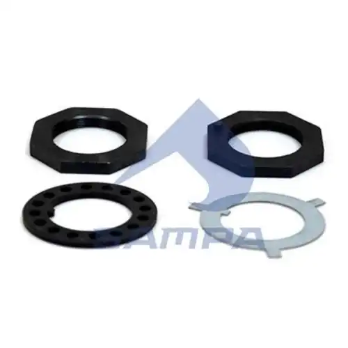 р/к ступицы! (м) 2гайки+шайба (с лепестками)+стопорн. кольцо York 086.509 SAMPA