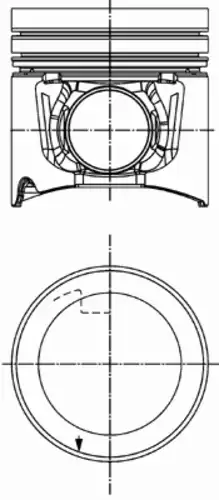 поршень !d128 MB OM460 40 264 600 KS