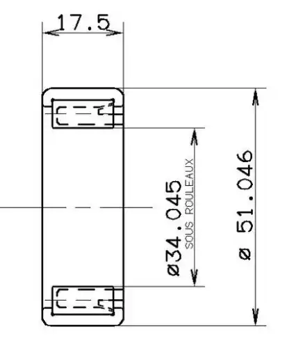 подшипник КПП! 34x51x18 Peugeot RNU12044S01 SNR