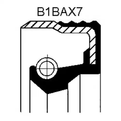 сальник вала ТНВД !20x31x7.3Iveco Daily 2.5D 92> 120 195 86B CORTECO