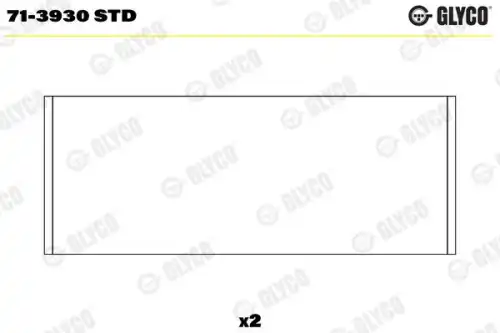 вкладыши шатунные! STD (1) Audi A3/A4, VW Bora/Golf/Passat 1.9/2.0TDi 00> 71-3930 STD GLYCO