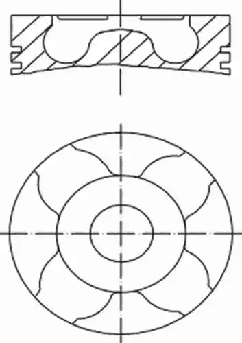 поршень ! R6 d120 MAN TGA D2066 LF01/02/03/11/12/LUH14/15 229 37 00 MAHLE