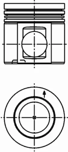 поршень !NEW 131.0 Volvo FH12(D12A EURO-2. 94->10/97 40 265 600 KS