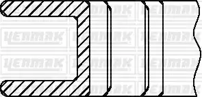 Кольца поршневые YENMAK 9109285060