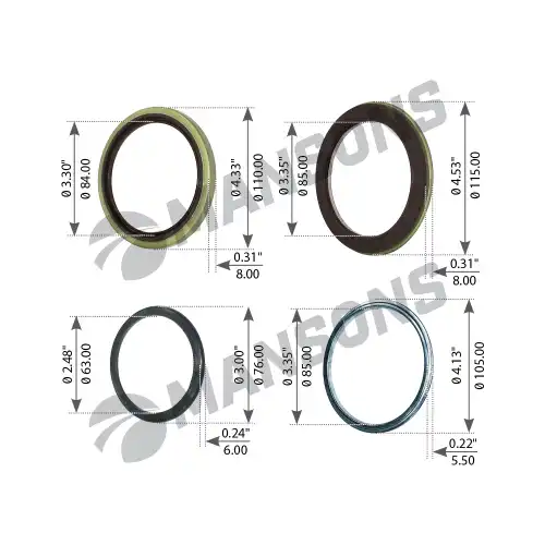 р/к ступицы! сальники2+кольцо2 Volvo FH12 900.125 MANSONS