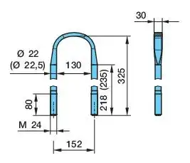 Стремянка рессоры BPW 03.138.41.35.4 M24