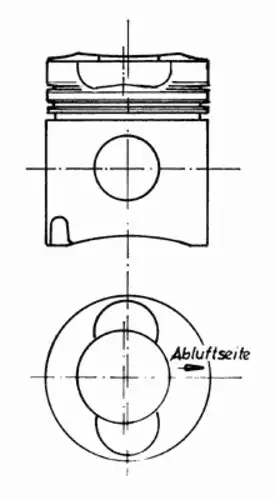 поршень в сборе!DEUTZ BF 4L/6L 913 D102.0 STD (0423 2103) 90669600 KS