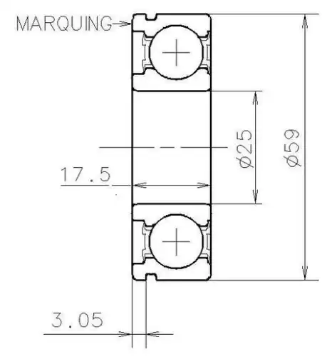 подшипник КПП! 25x59x17 Renault Clio/Kangoo/Laguna/Megane/Thalia/Twingo AB41376YS04 SNR