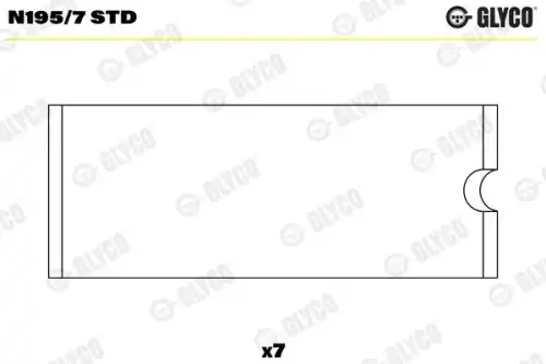 втулки распредвала к-т !STD DAF CF85/XF105 дв.MX 265/300/340/375 N195/7 STD GLYCO