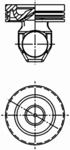 поршень !d127 Scania DC12/DSC12/DC16 40 368 600 KS
