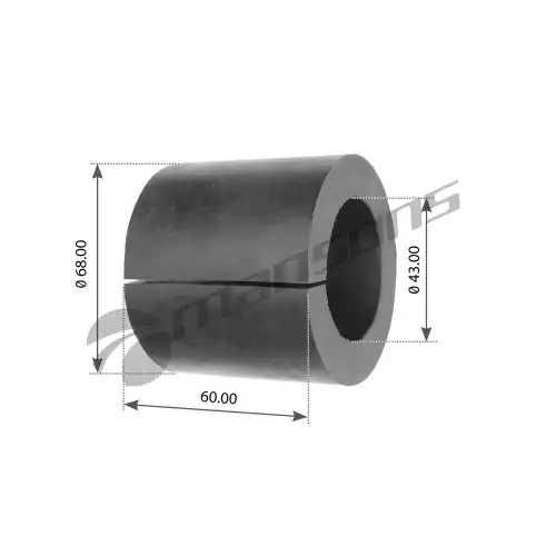втулка стабилизатора !(р) центр d43xd68x60mm RVI Premium/Magnum/Kerax 800.546 MANSONS