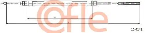 Трос ручного тормоза COFLE 92.10.4141