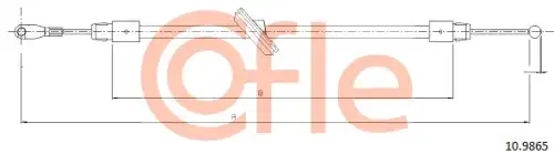 Трос ручного тормоза COFLE 92.10.9865