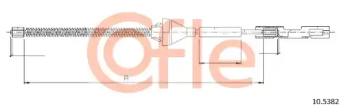 Трос ручного тормоза COFLE 92105382