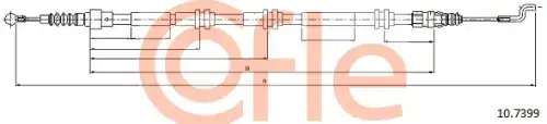 Трос ручного тормоза COFLE 92.10.7399