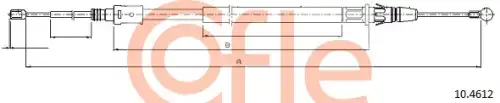 Трос ручного тормоза COFLE 92.10.4612