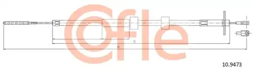 Трос ручного тормоза COFLE 92109473