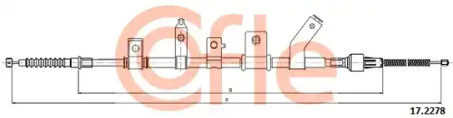 Трос ручного тормоза COFLE 92172278