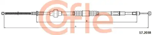 Трос ручного тормоза COFLE 92172038