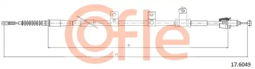 Трос ручного тормоза COFLE 92176049