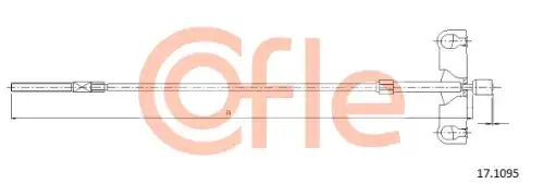 Трос ручного тормоза COFLE 92171095