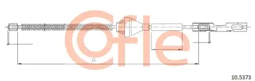Трос ручного тормоза COFLE 92.10.5373