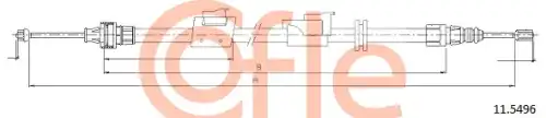 Трос ручного тормоза COFLE 92.11.5496