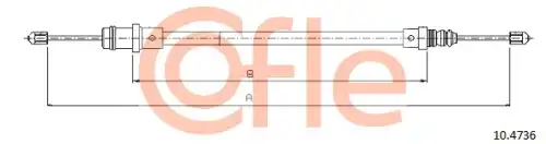 Трос ручного тормоза COFLE 92.10.4736