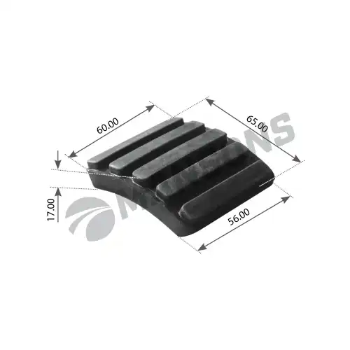 накладка на педаль !сцепления/тормоза 56.5x60.5x17.5 SCANIA 100.510 MANSONS